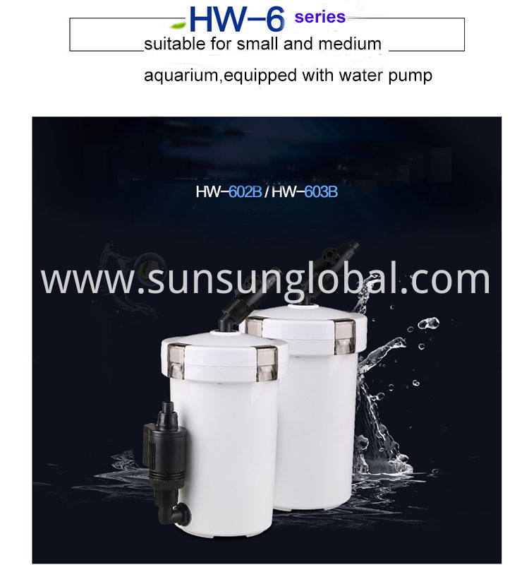 Sunsun External Water Filter Canister With Pump